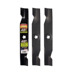 MaxPower 48 In. High-Lift Mower Blade Set For Riding Mowers 3 Pk