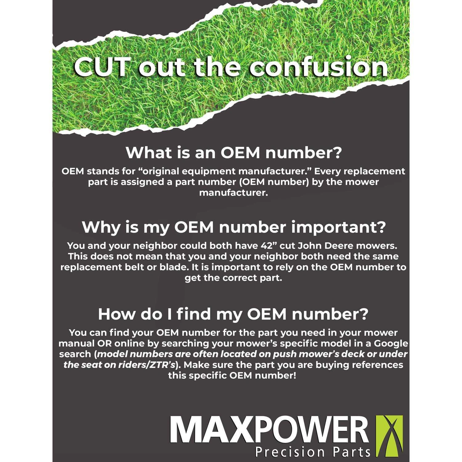 MaxPower 42 In. Mulching Mower Blade For Riding Mowers 1 Pk - Image 4