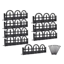 EasyFlex 10 Ft. L Plastic Black Landscape Edging Kit