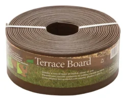 Master Mark Terrace Board 40 Ft. L X 4 In. H Plastic Brown Lawn Edging