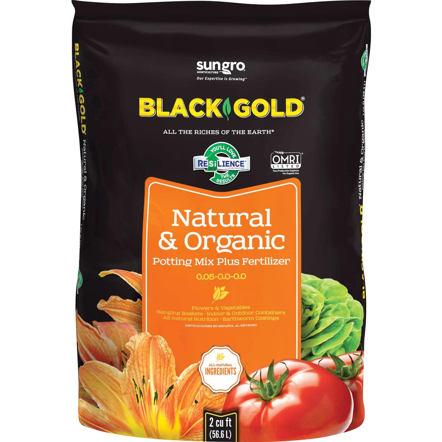 Black Gold Organic All Purpose Potting Mix 2 Cu Ft
