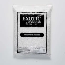 Exotic White Stone Deco Pebbles 20 Lb