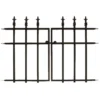 Panacea 37 In. L X 27 In. H Steel Black Garden Fence