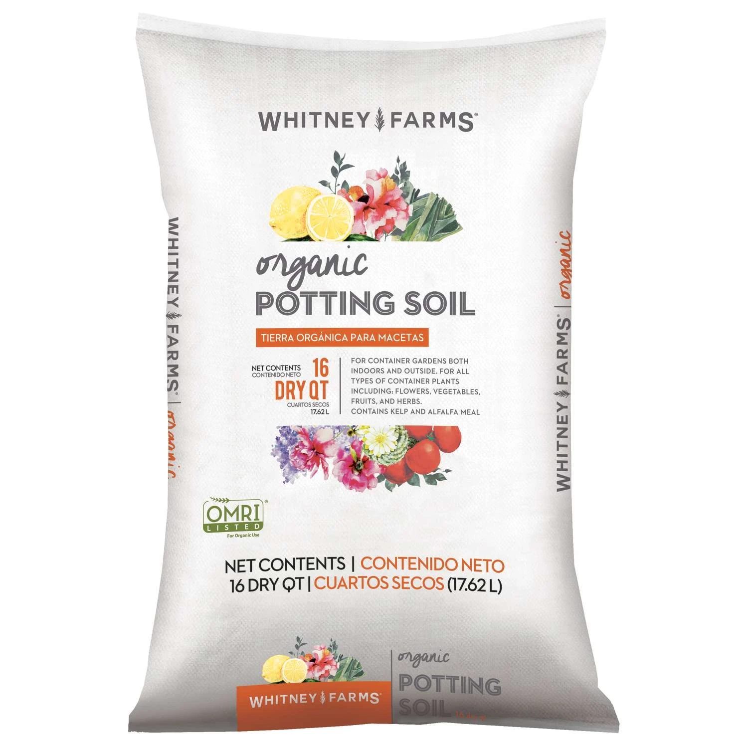 Whitney Farms Organic All Purpose Potting Soil 16 Qt