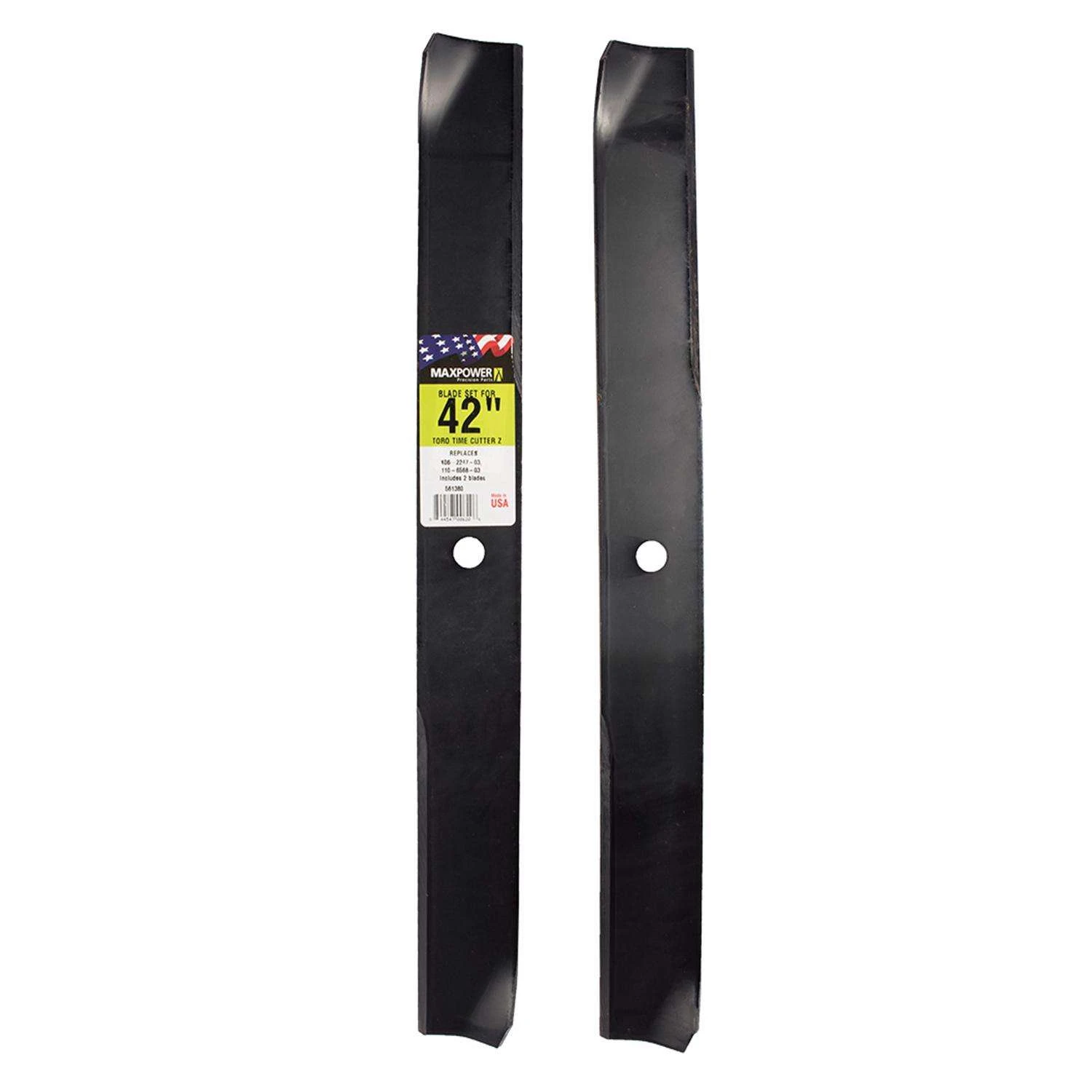 MaxPower 42 In. High-Lift Mower Blade Set For Riding Mowers 2 Pk