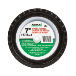 Arnold 1.5 In. W X 7 In. D Steel Lawn Mower Replacement Wheel 55 Lb