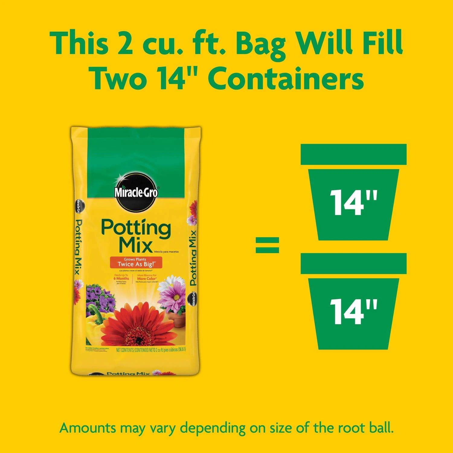 Miracle-Gro Flower And Plant Potting Mix 2 Cu Ft - Image 6
