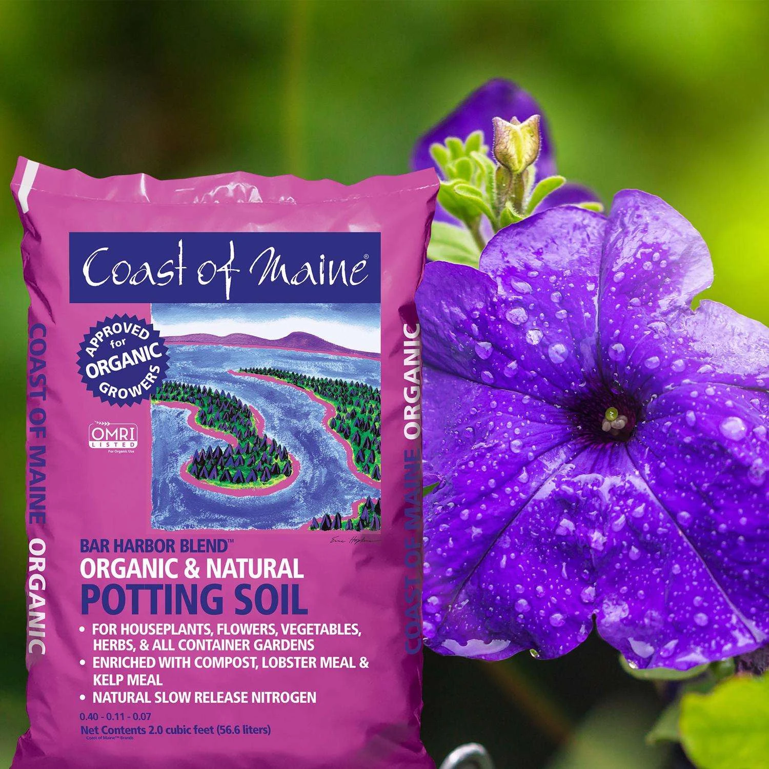 Coast Of Maine Bar Harbor Blend Organic Flower And Plant Potting Soil 2 Cu Ft - Image 6