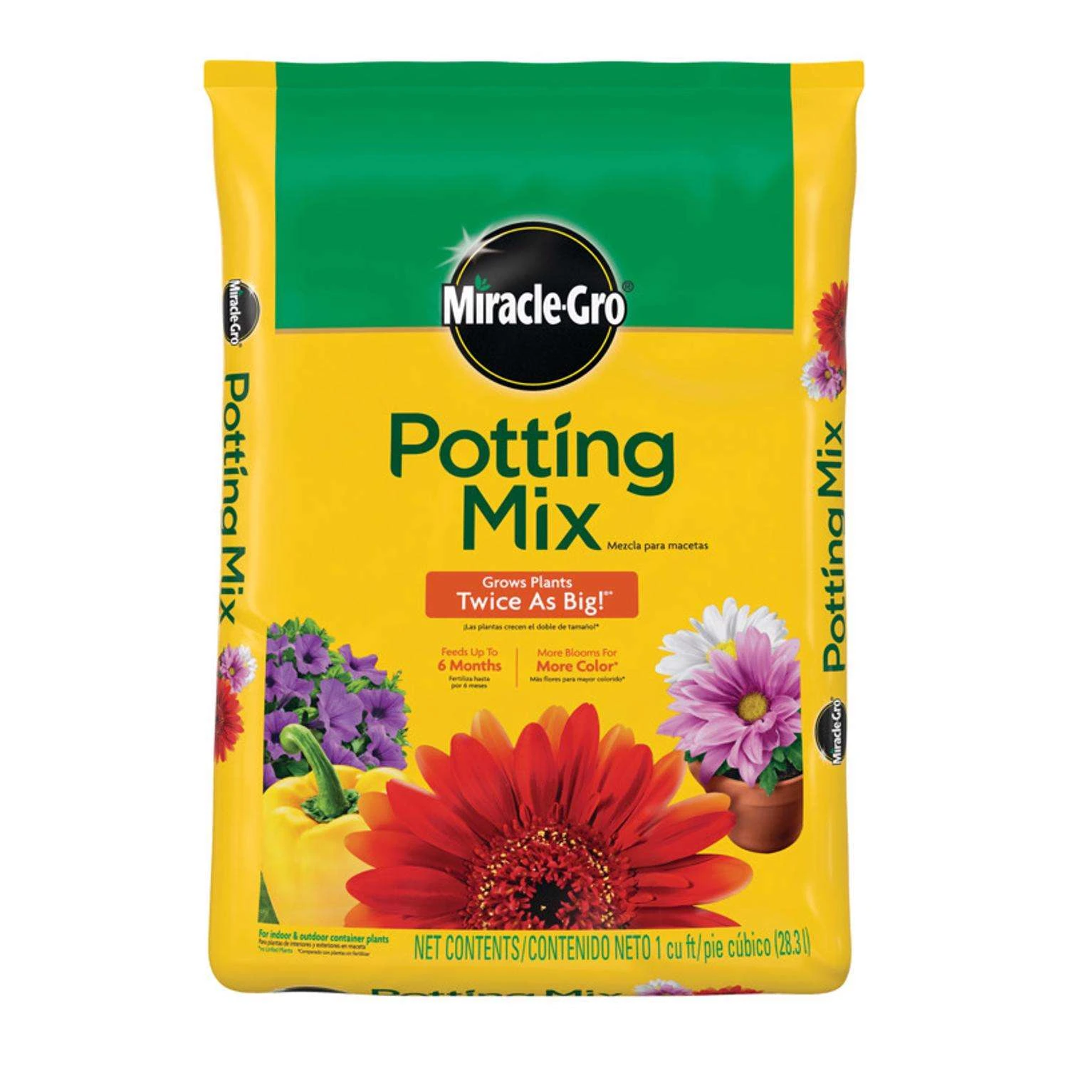 Miracle-Gro Flower And Plant Potting Mix 1 Cu Ft