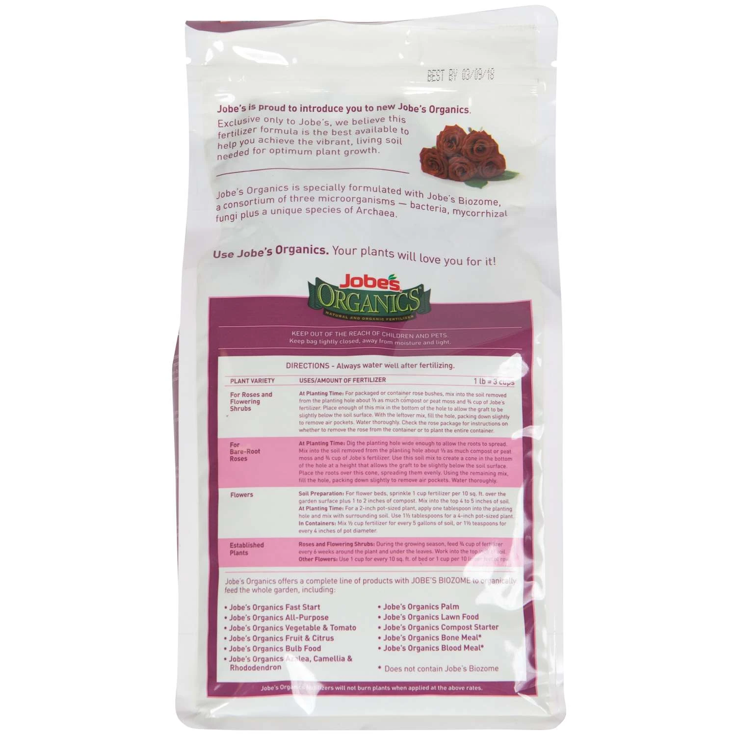 Jobe's Biozome Organic Granules Plant Food 4 Lb - Image 2