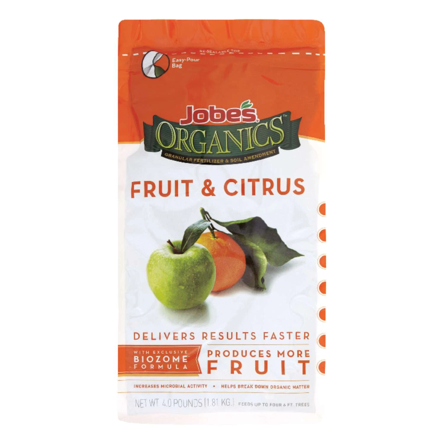 Jobe's Organic Granules Fruit & Ctirus Plant Food 4 Lb