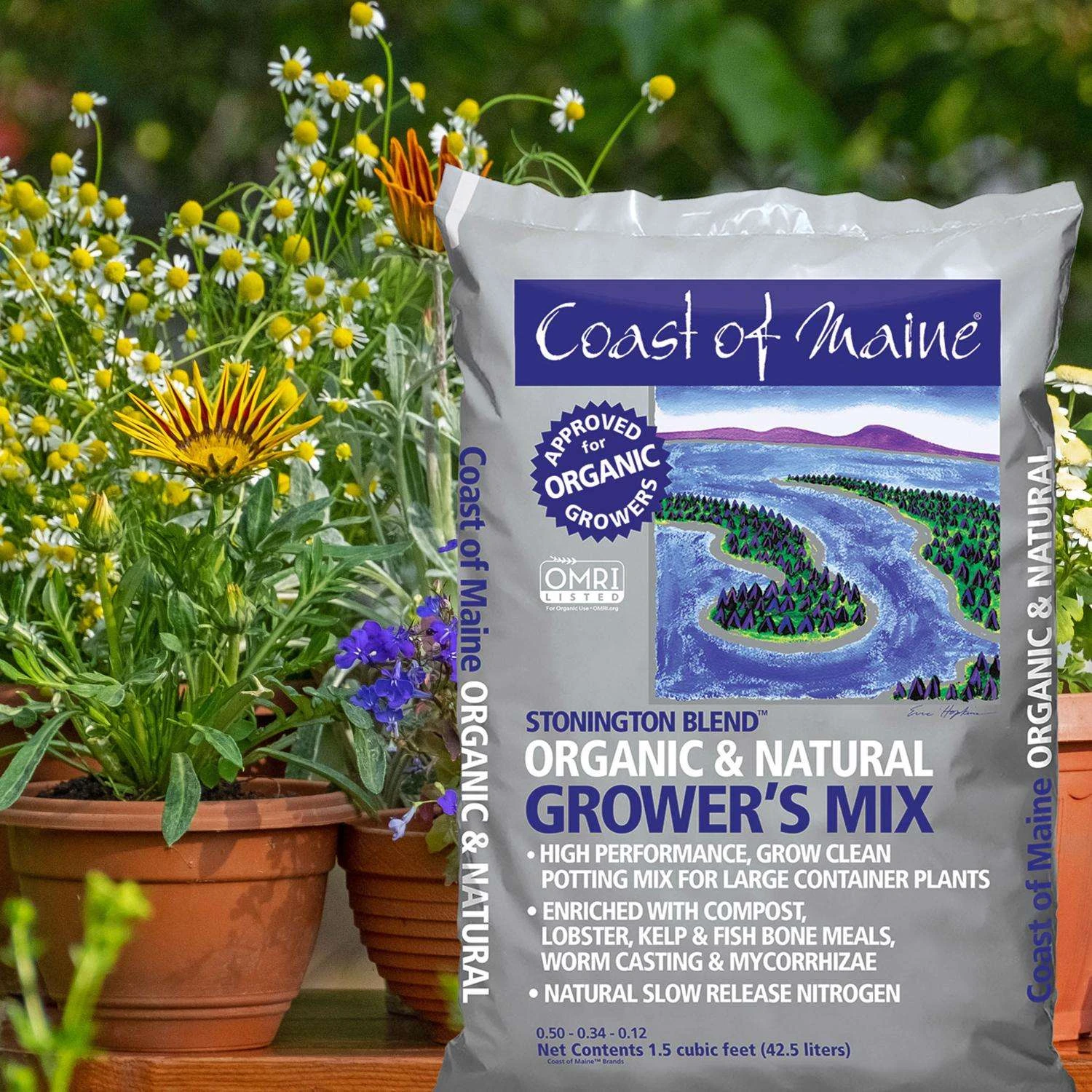 Coast Of Maine Stonington Blend Organic All Purpose Growing Mix 1.5 Cu Ft - Image 4