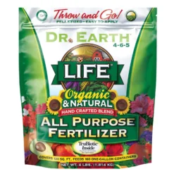 Dr. Earth Life Organic Flowers/Fruits/Vegetables All Purpose Fertilizer 4 Lb