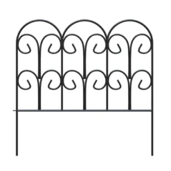 Panacea 18 In. L X 18 In. H Steel Black Scroll Garden Edging