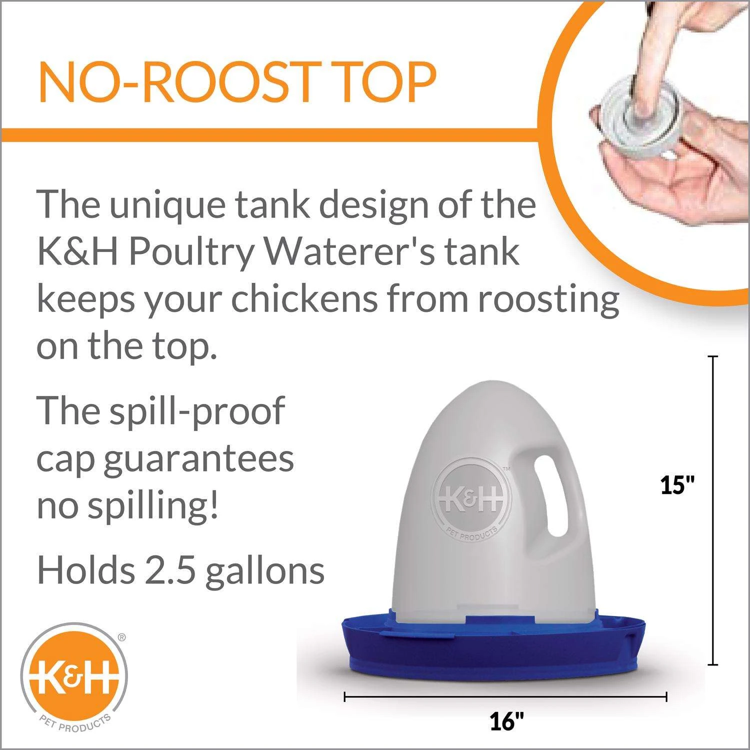 K&H Pet Prodcuts 60 W Watering Bowl For Poultry - Image 2