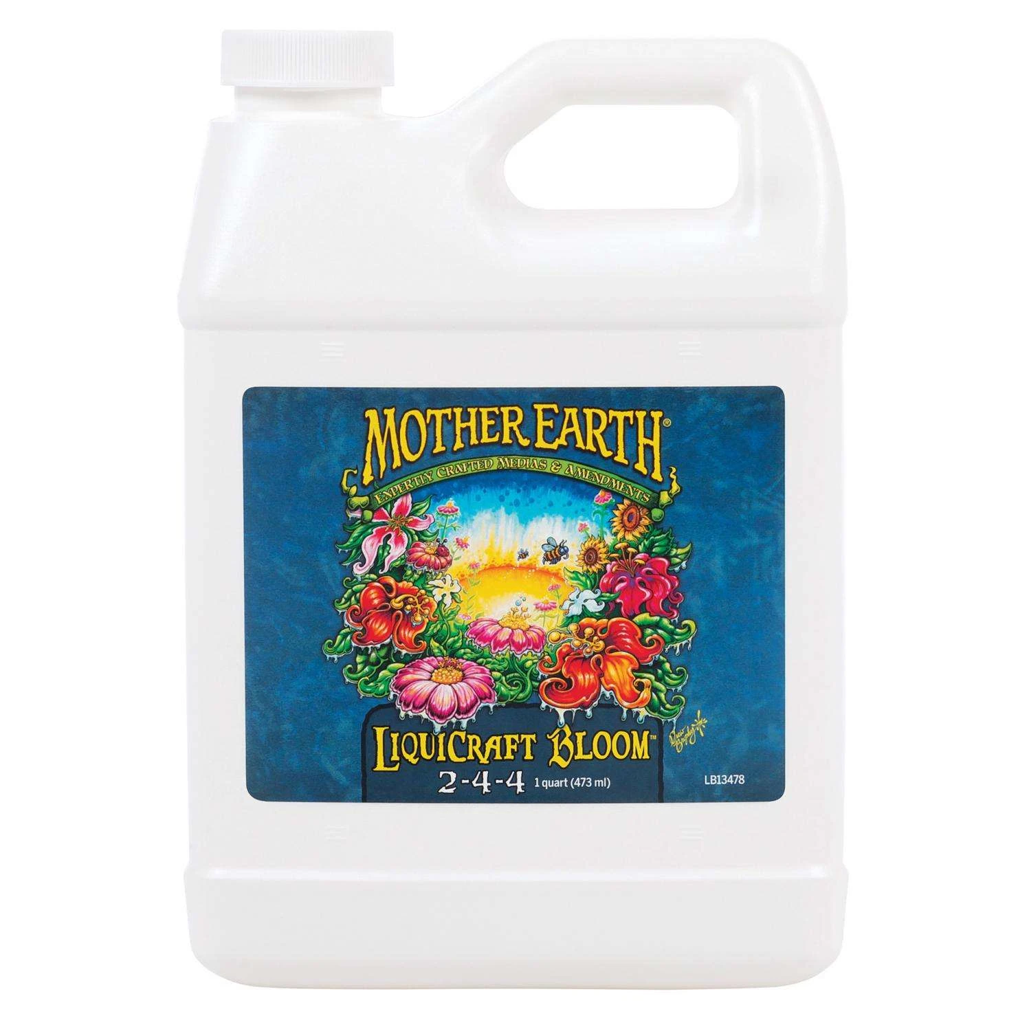 Mother Earth LiquiCraft Bloom All Plant 2-4-4 Plant Fertilizer 1 Qt