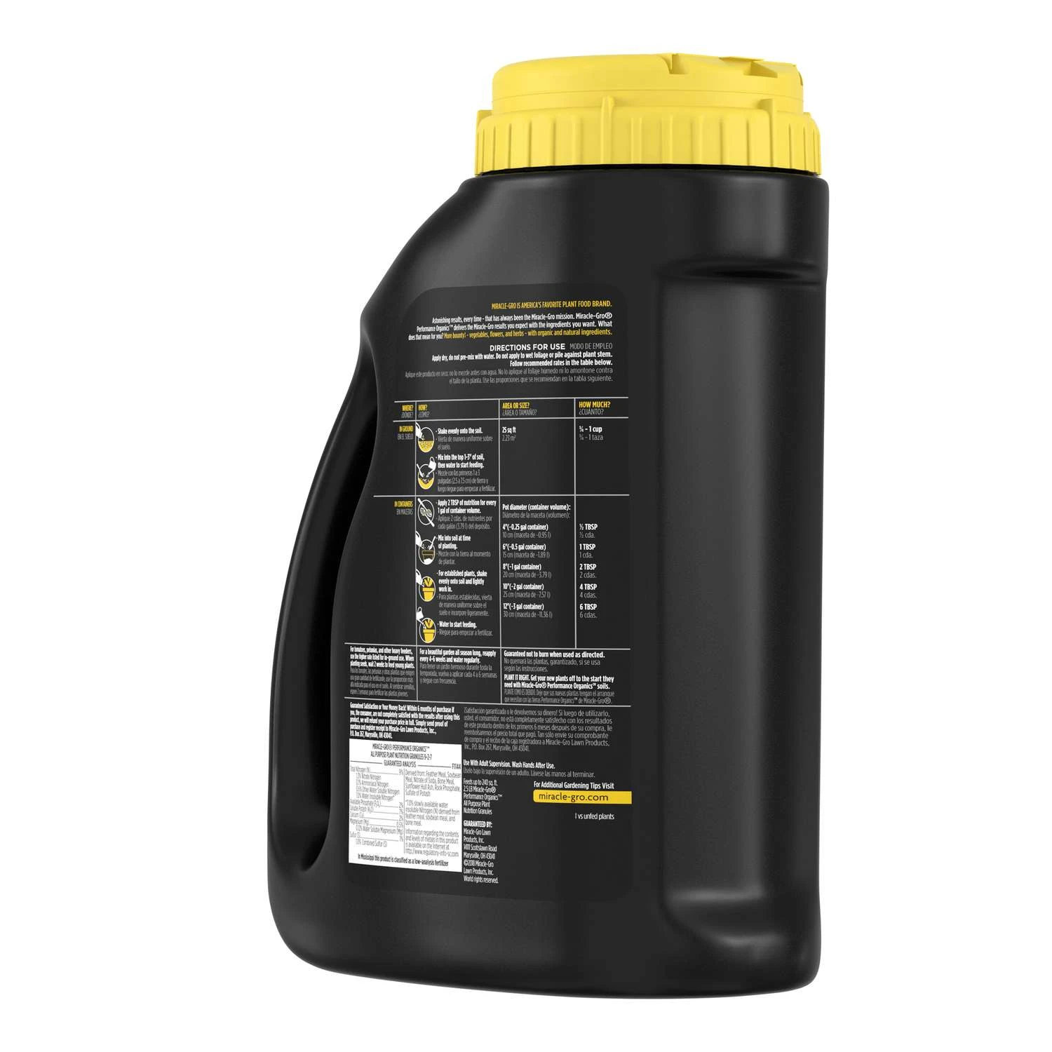 Miracle-Gro Performance Organics Organic Granules Plant Food 2.5 Lb - Image 6