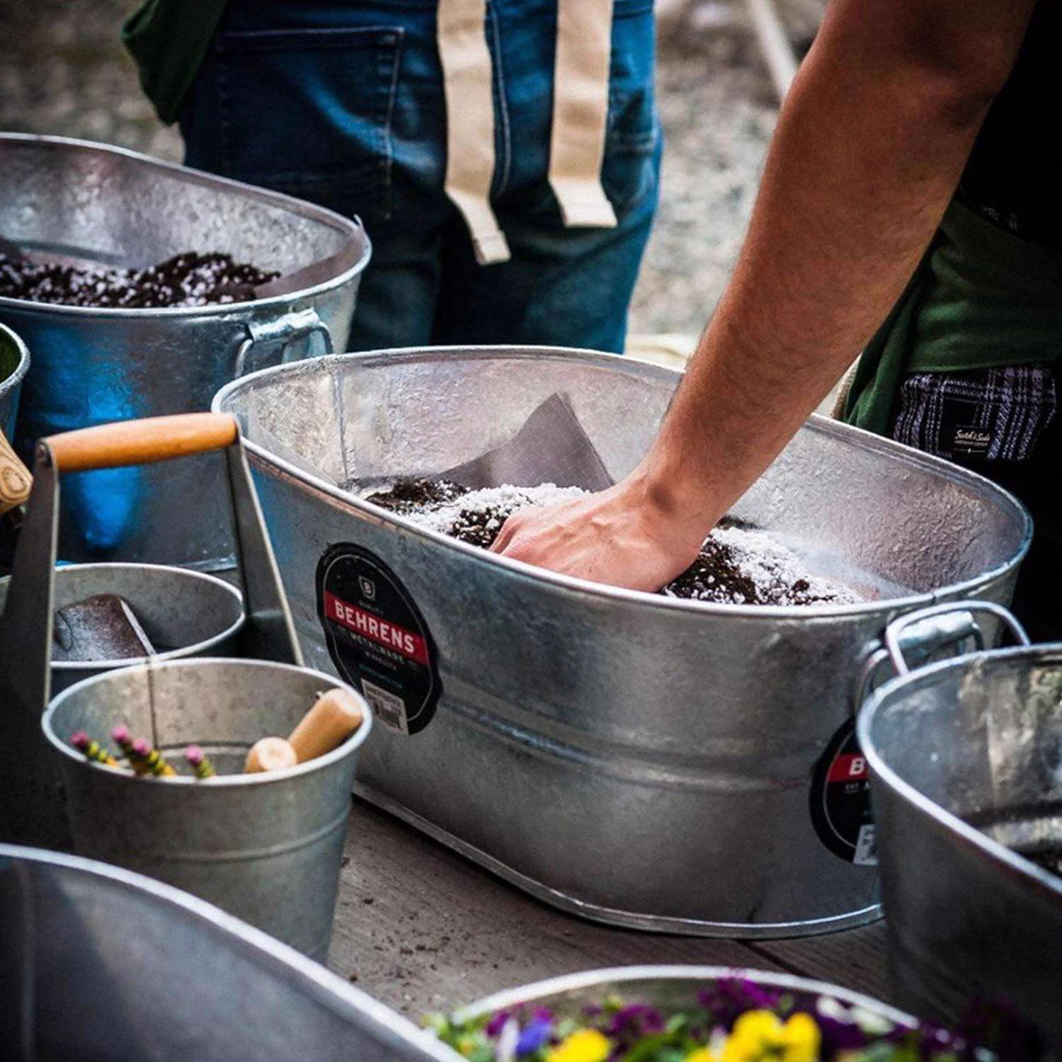 Behrens 16 Gal Steel Tub Oval - Image 4