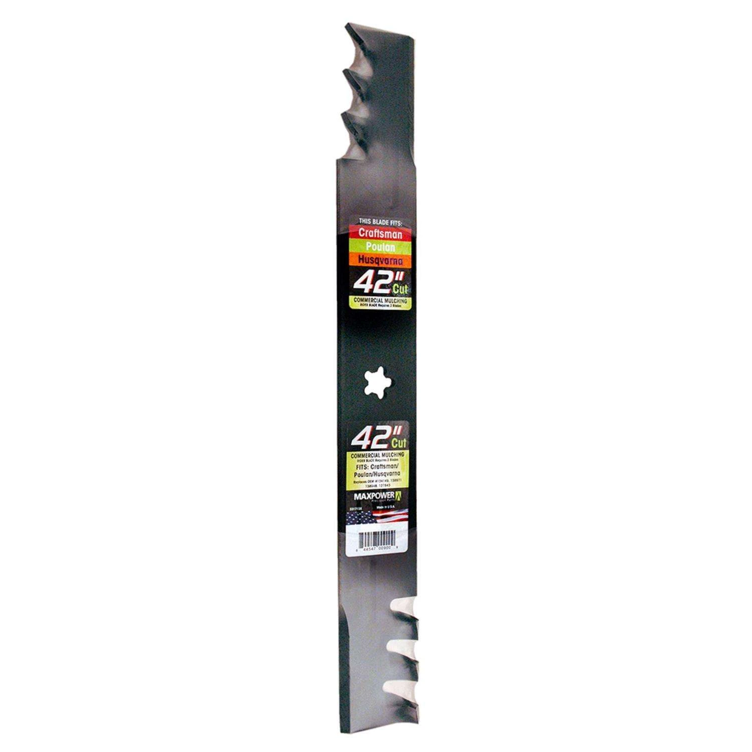 MaxPower 42 In. Mulching Mower Blade For Riding Mowers 1 Pk