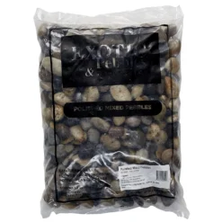 Exotic Pebbles And Glass Multicolored Polished Deco Pebbles 20 Lb
