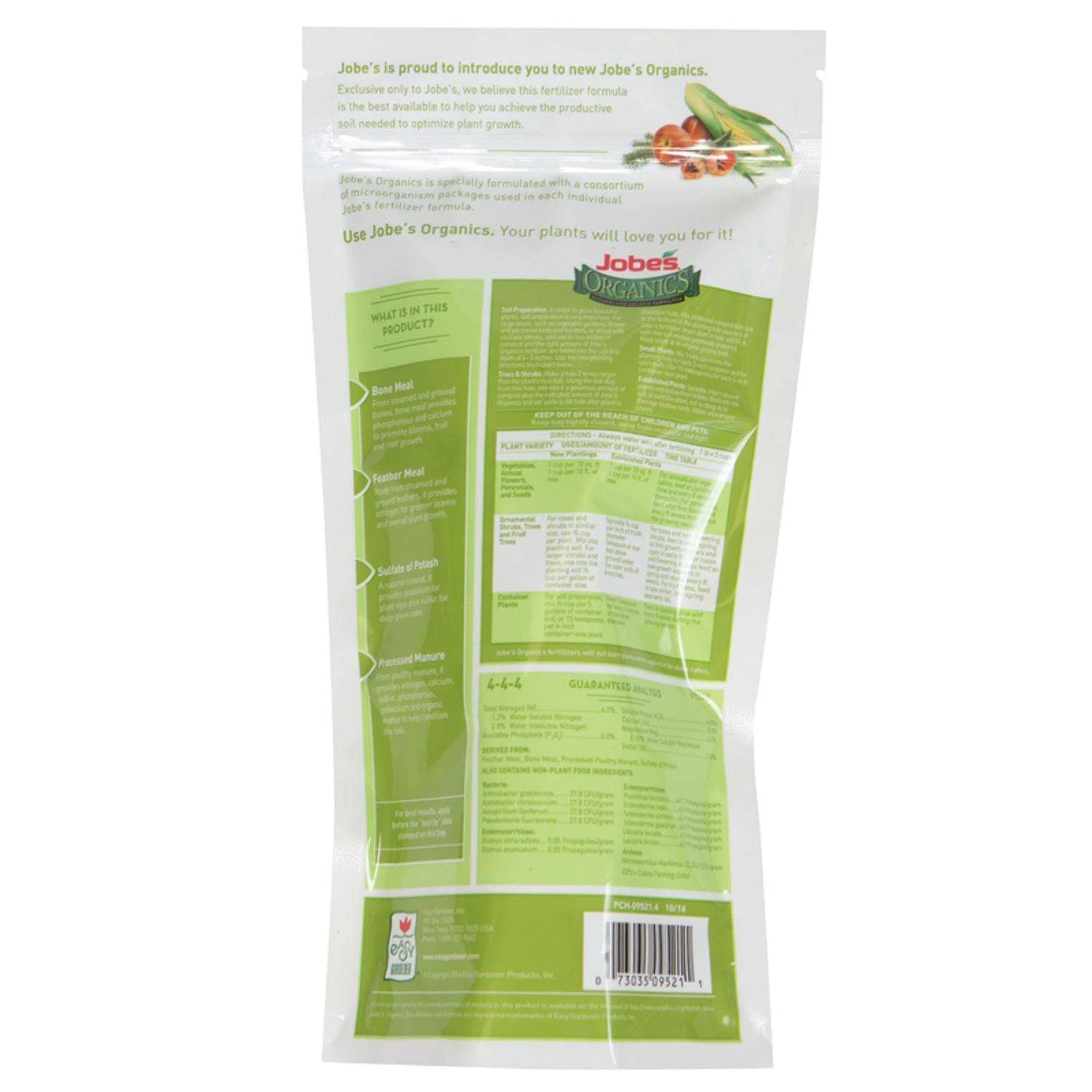 Jobe's Organic Granules All Purpose Plant Food 4 Lb - Image 2