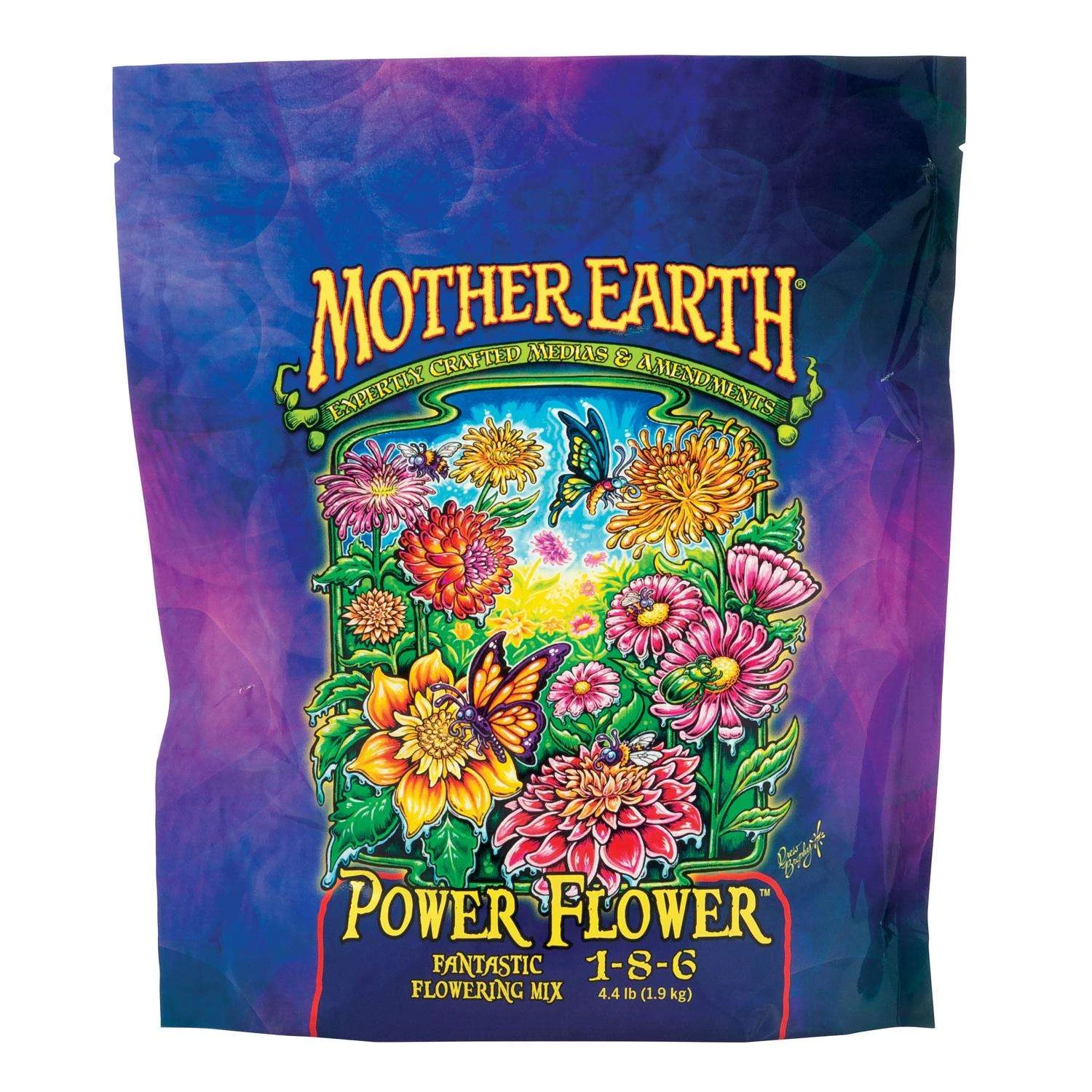 Mother Earth Power Flower Flowers/Fruits/Vegetables 1-8-6 Plant Fertilizer 4.4 Lb
